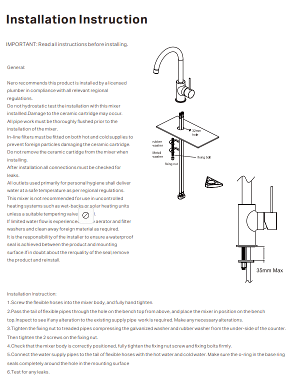 NERO DOLCE KITCHEN MIXER GOOSENECK CHROME - Ideal Bathroom CentreNR250807CH