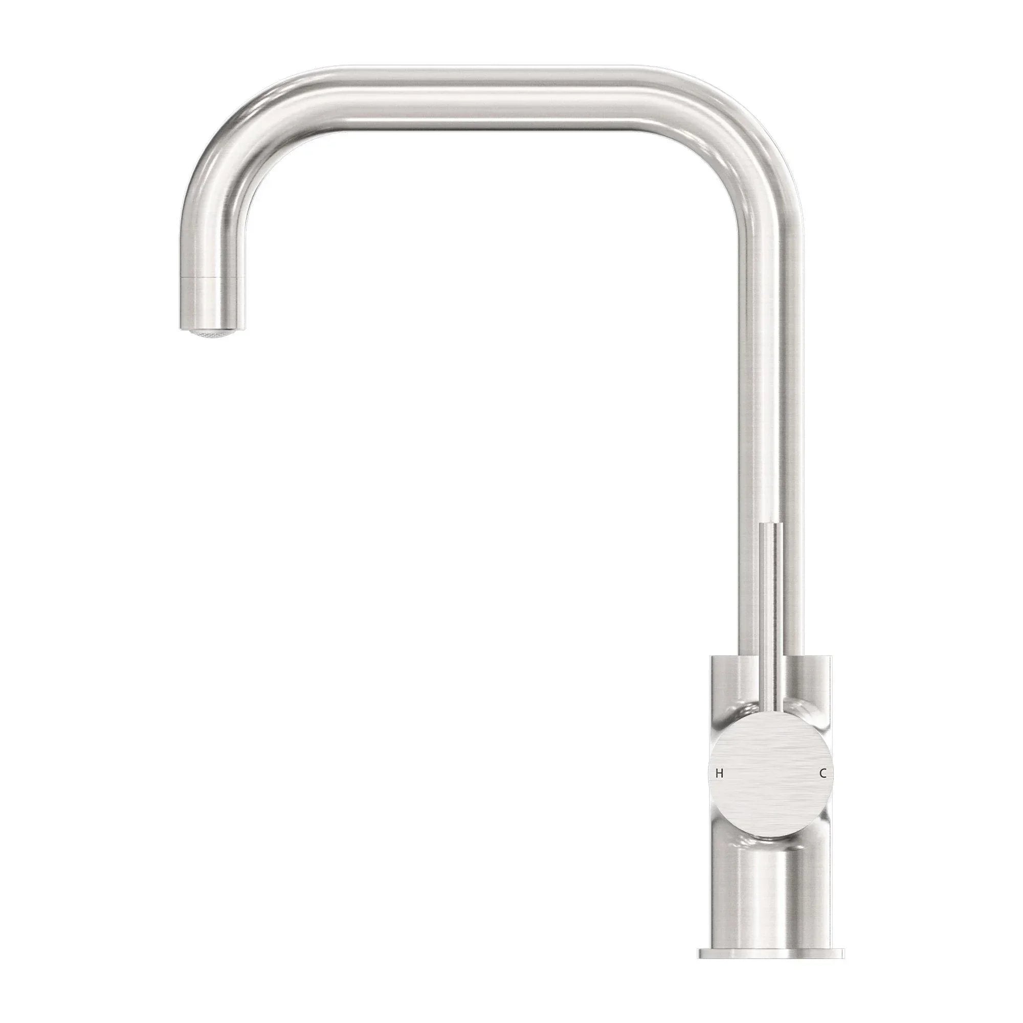 NERO DOLCE KITCHEN MIXER SQUARE SHAPE BRUSHED NICKEL - Ideal Bathroom CentreNR250806BN