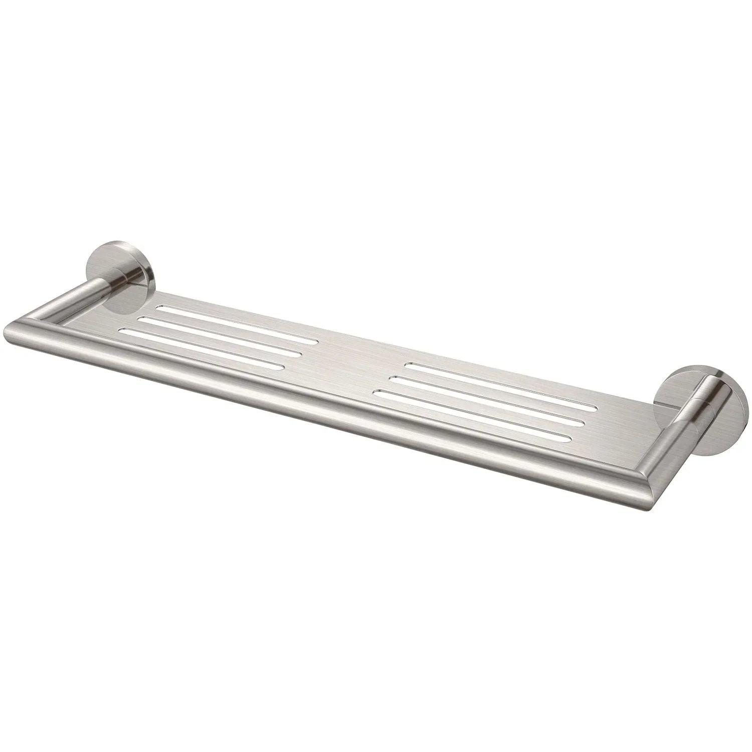 NERO DOLCE METAL SHOWER SHELF BRUSHED NICKEL - Ideal Bathroom CentreNR3687aBN