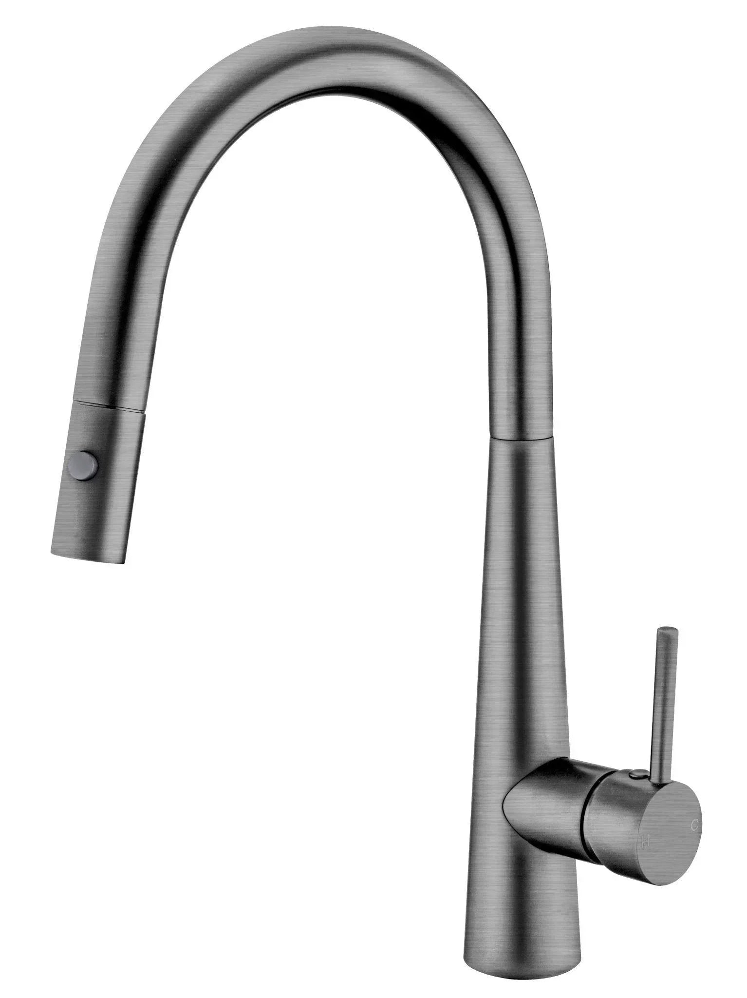 NERO DOLCE PULL OUT SINK MIXER WITH VEGIE SPRAY FUNCTION GUN METAL - Ideal Bathroom CentreNR581009cGM