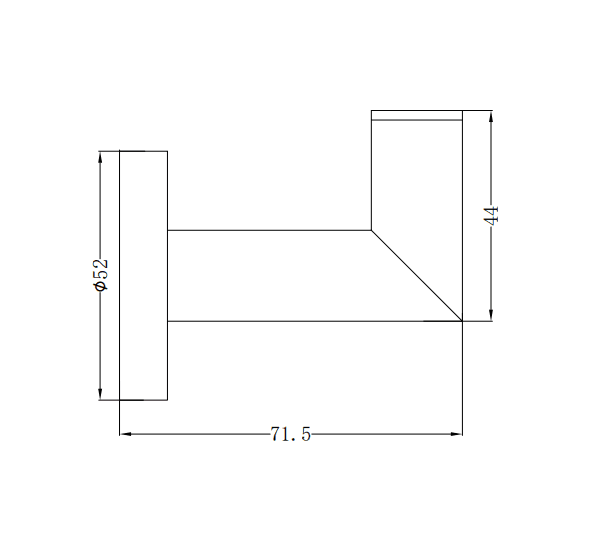 NERO DOLCE ROBE HOOK BRUSHED NICKEL - Ideal Bathroom CentreNR3682BN