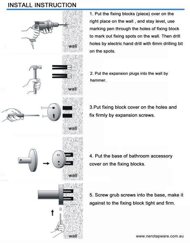 NERO DOLCE ROBE HOOK BRUSHED NICKEL - Ideal Bathroom CentreNR3682BN