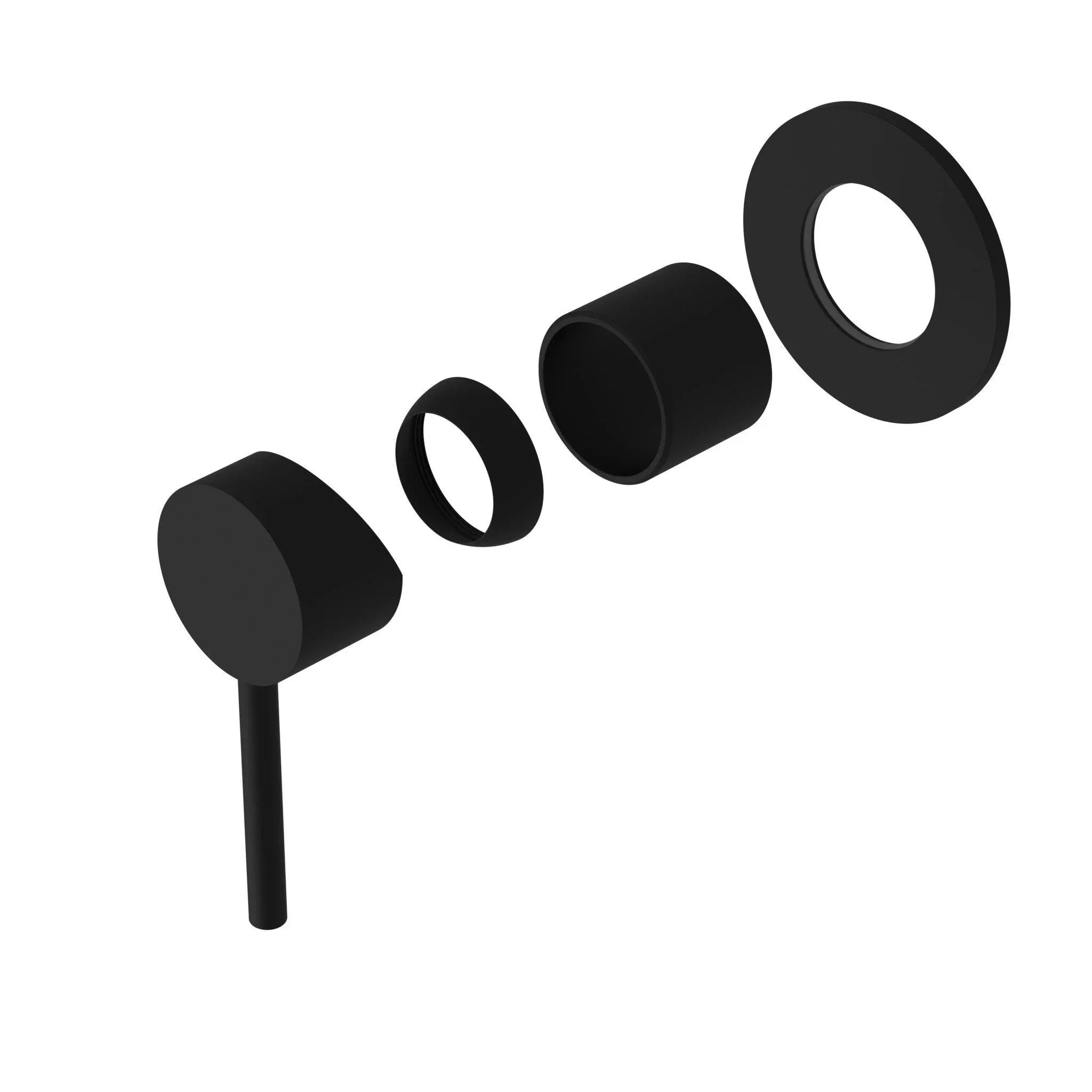 NERO DOLCE SHOWER MIXER TRIM KITS ONLY MATTE BLACK - Ideal Bathroom CentreNR250811TMB