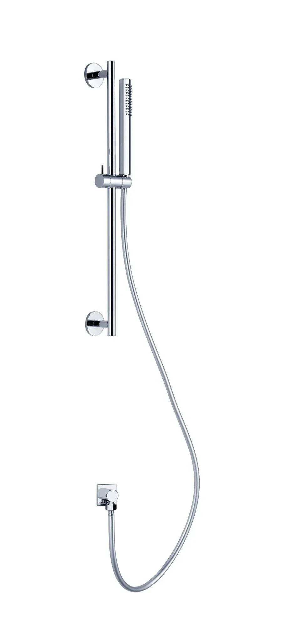 NERO DOLCE SHOWER RAIL WITH SLIM HAND SHOWER CHROME - Ideal Bathroom CentreNR311CH