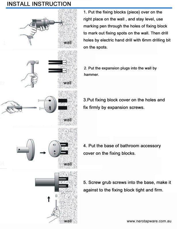 NERO DOLCE SINGLE TOWEL RAIL 700MM CHROME - Ideal Bathroom CentreNR3630CH
