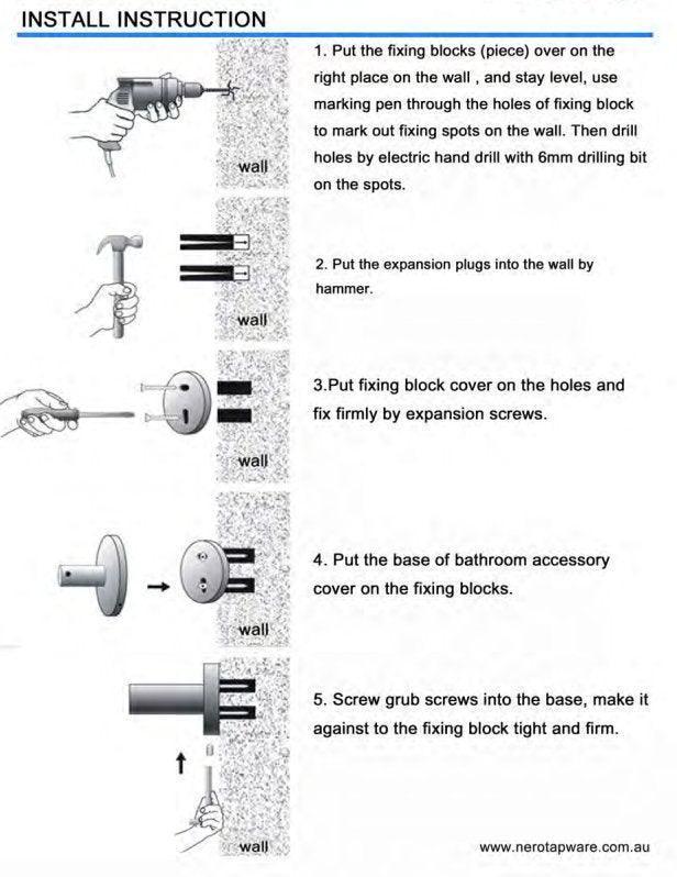 NERO DOLCE TOILET BRUSH HOLDER CHROME - Ideal Bathroom CentreNR3688CH