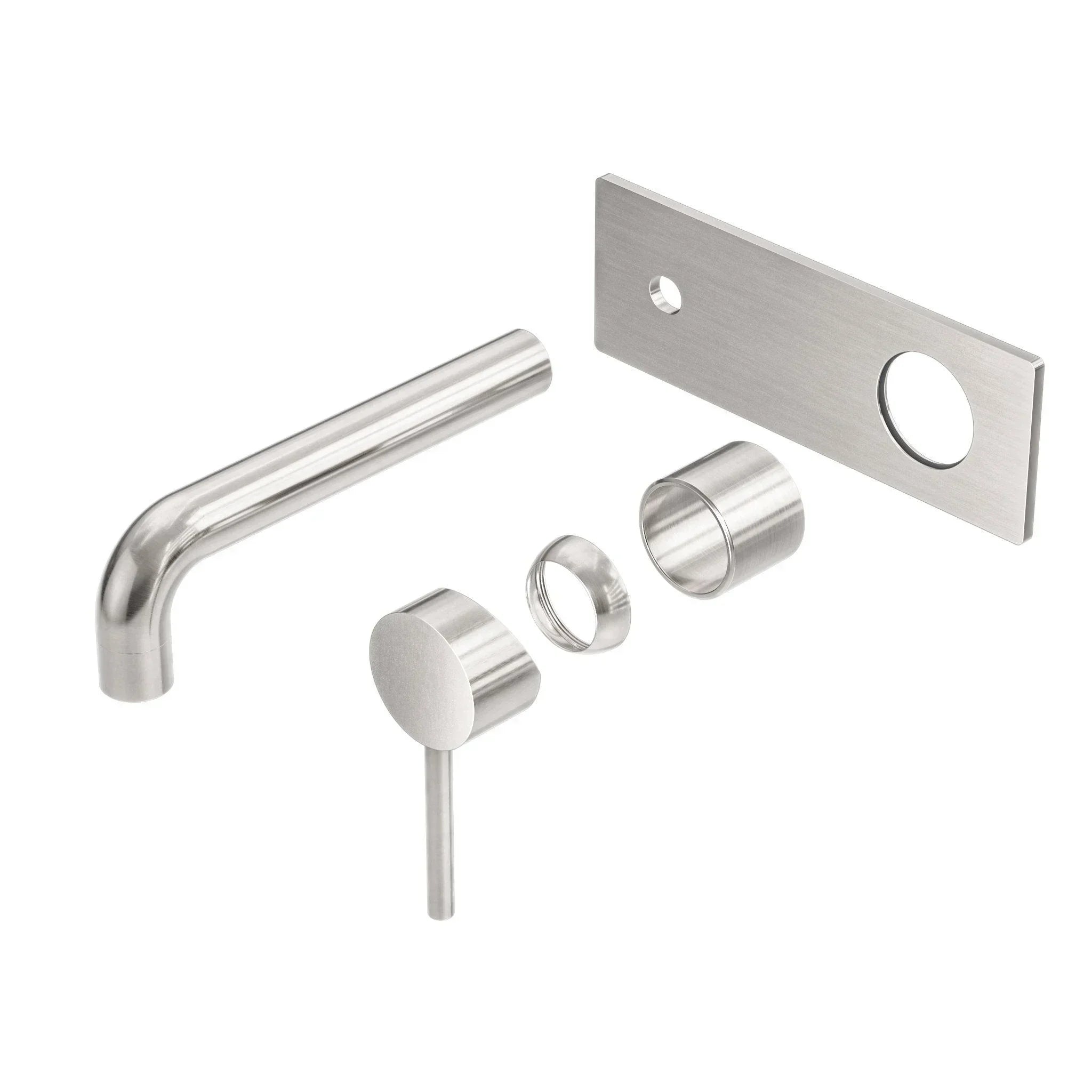 NERO DOLCE WALL BASIN/BATH MIXER TRIM KITS ONLY BRUSHED NICKEL - Ideal Bathroom CentreNR250810bTBN