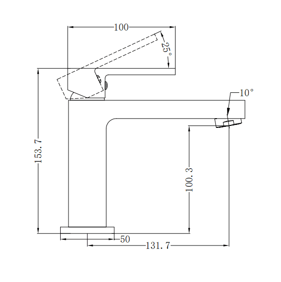 NERO ECCO BASIN MIXER CHROME - Ideal Bathroom CentreNR301301CH