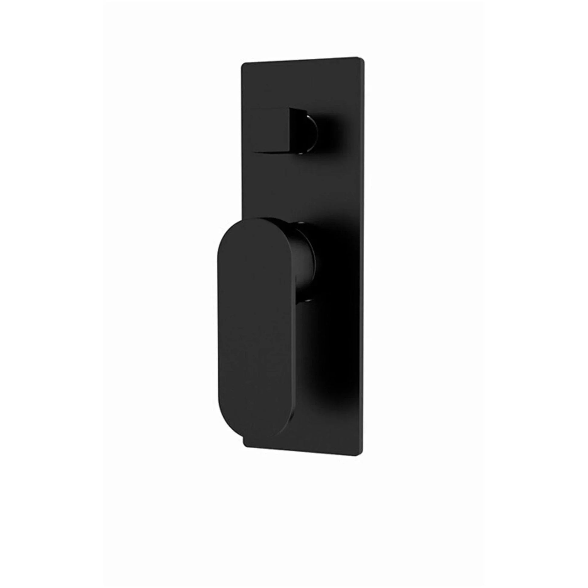 NERO ECCO SHOWER MIXER WITH DIVERTOR MATTE BLACK - Ideal Bathroom CentreNR301311AMB