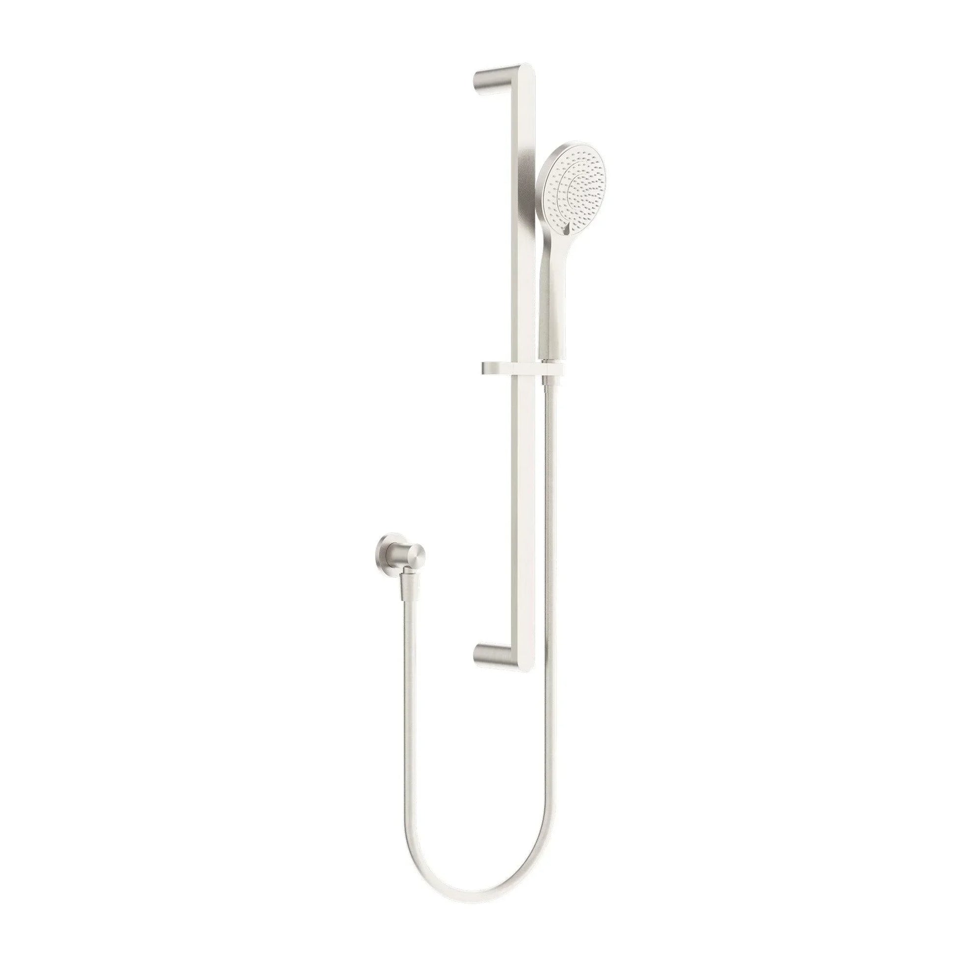 NERO ECCO SHOWER RAIL WITH AIR SHOWER BRUSHED NICKEL - Ideal Bathroom CentreNR30802BN