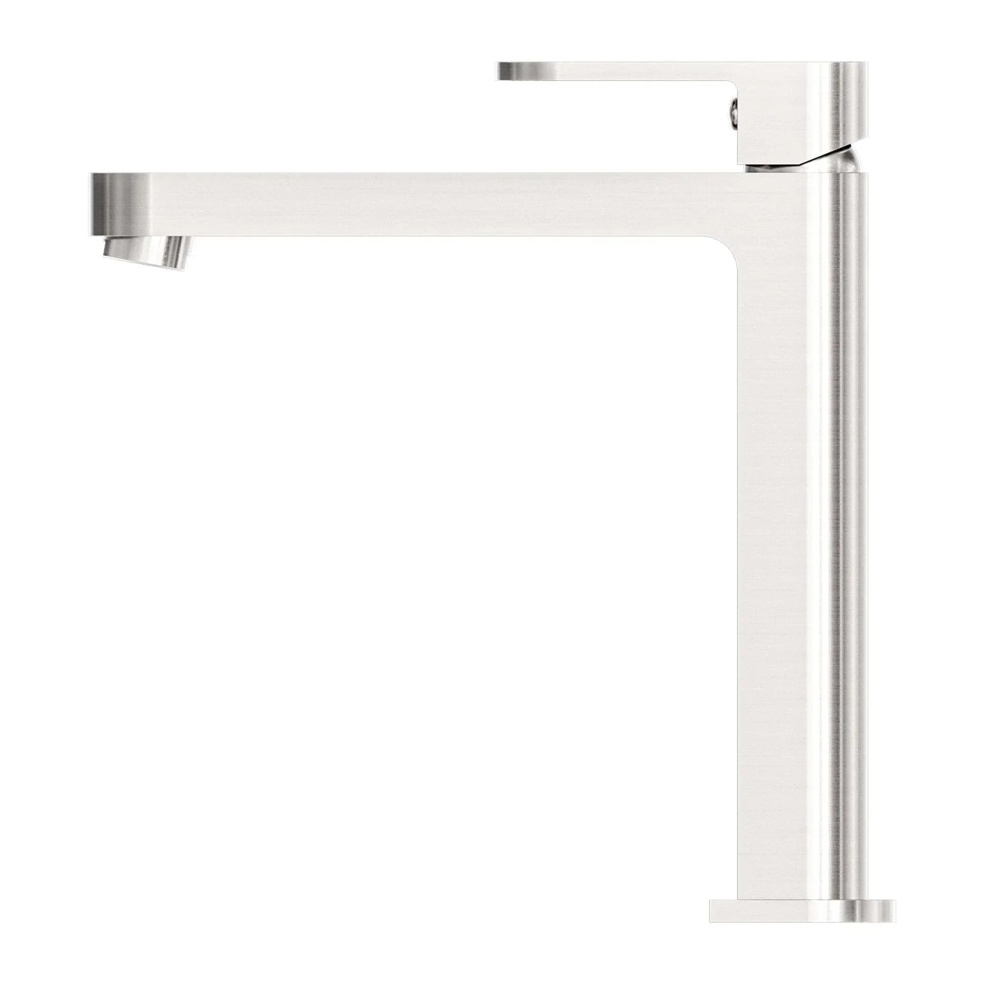 NERO ECCO TALL BASIN MIXER BRUSHED NICKEL - Ideal Bathroom CentreNR301301aBN