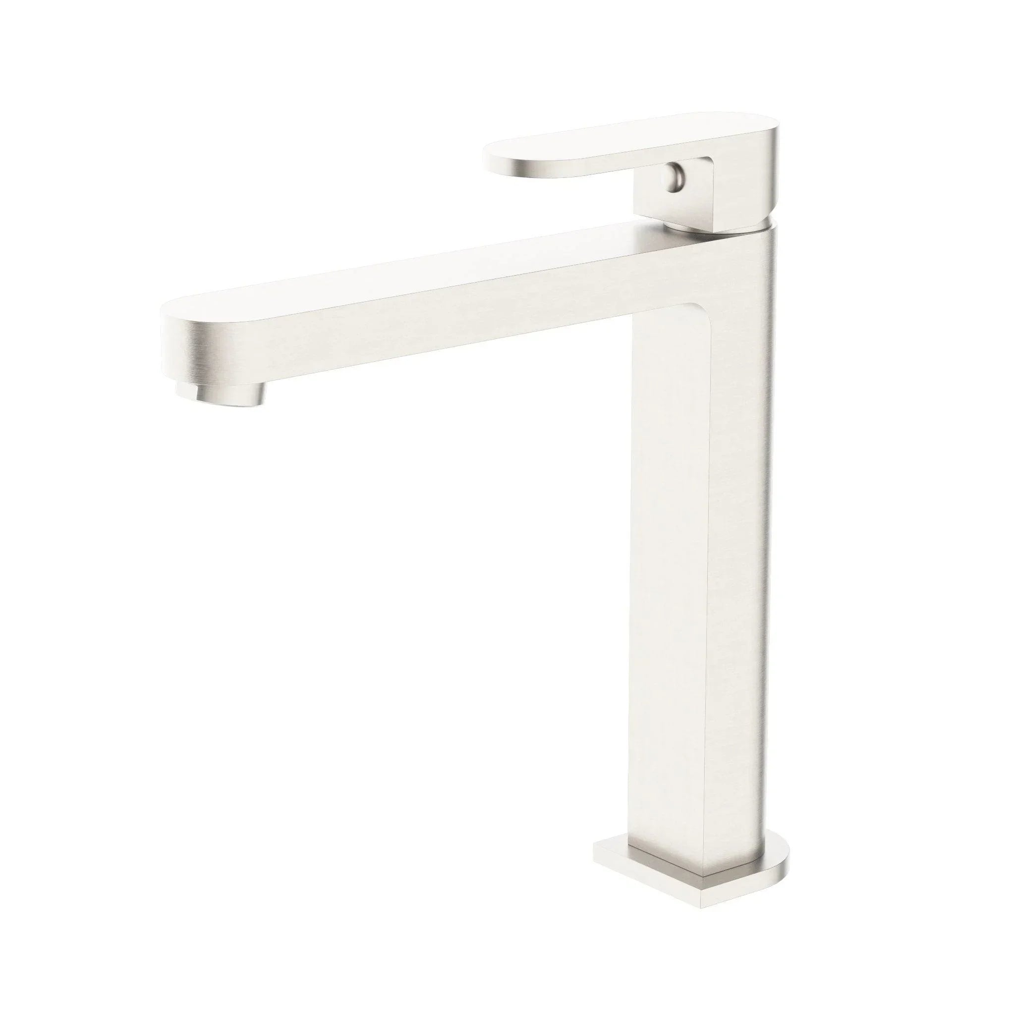 NERO ECCO TALL BASIN MIXER BRUSHED NICKEL - Ideal Bathroom CentreNR301301aBN