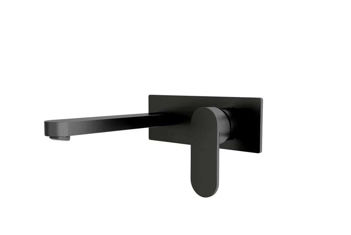 NERO ECCO WALL BASIN/BATH MIXER MATTE BLACK - Ideal Bathroom CentreNR301310aMB