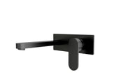 NERO ECCO WALL BASIN/BATH MIXER MATTE BLACK - Ideal Bathroom CentreNR301310aMB