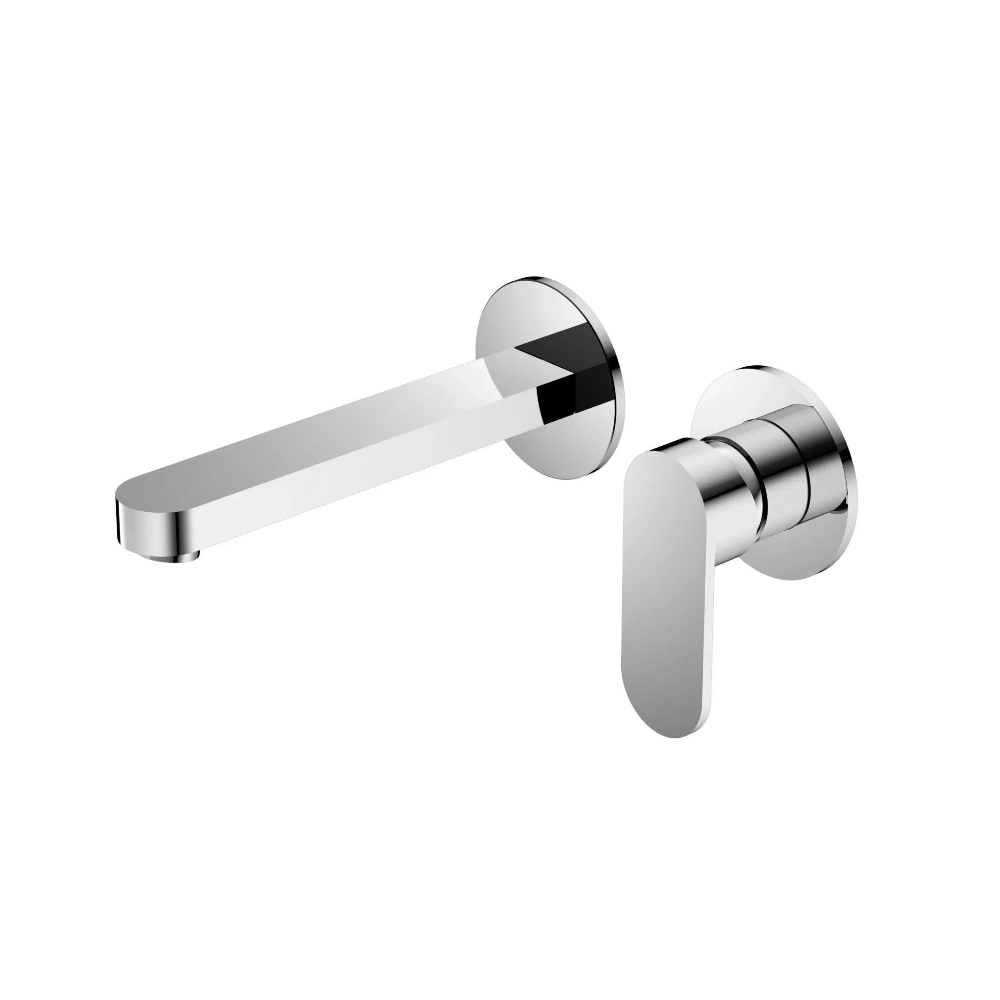 NERO ECCO WALL BASIN/BATH MIXER SEPARATE BACK PLATE CHROME - Ideal Bathroom CentreNR301310bCH
