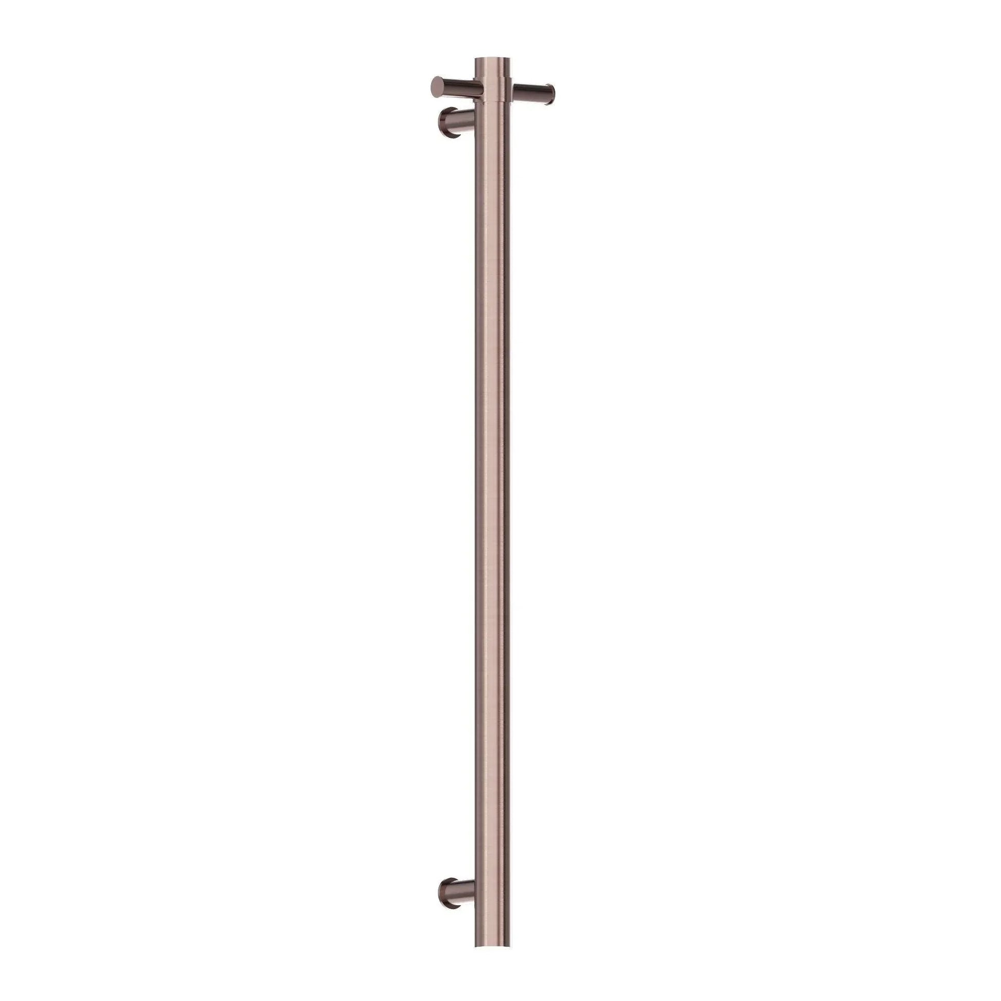 NERO HEATED VERTICAL TOWEL RAIL BRUSHED BRONZE - Ideal Bathroom CentreNRV900HBZ