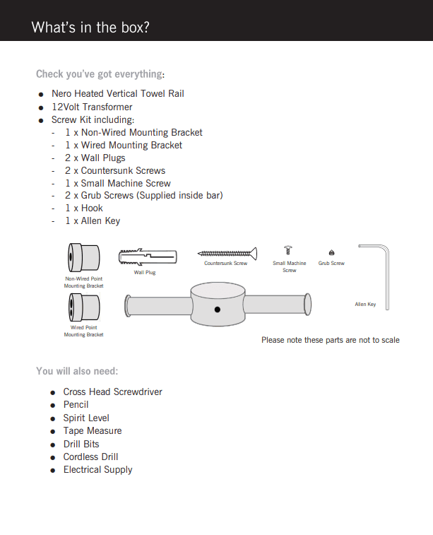 NERO HEATED VERTICAL TOWEL RAIL GRAPHITE - Ideal Bathroom CentreNRV900HGR