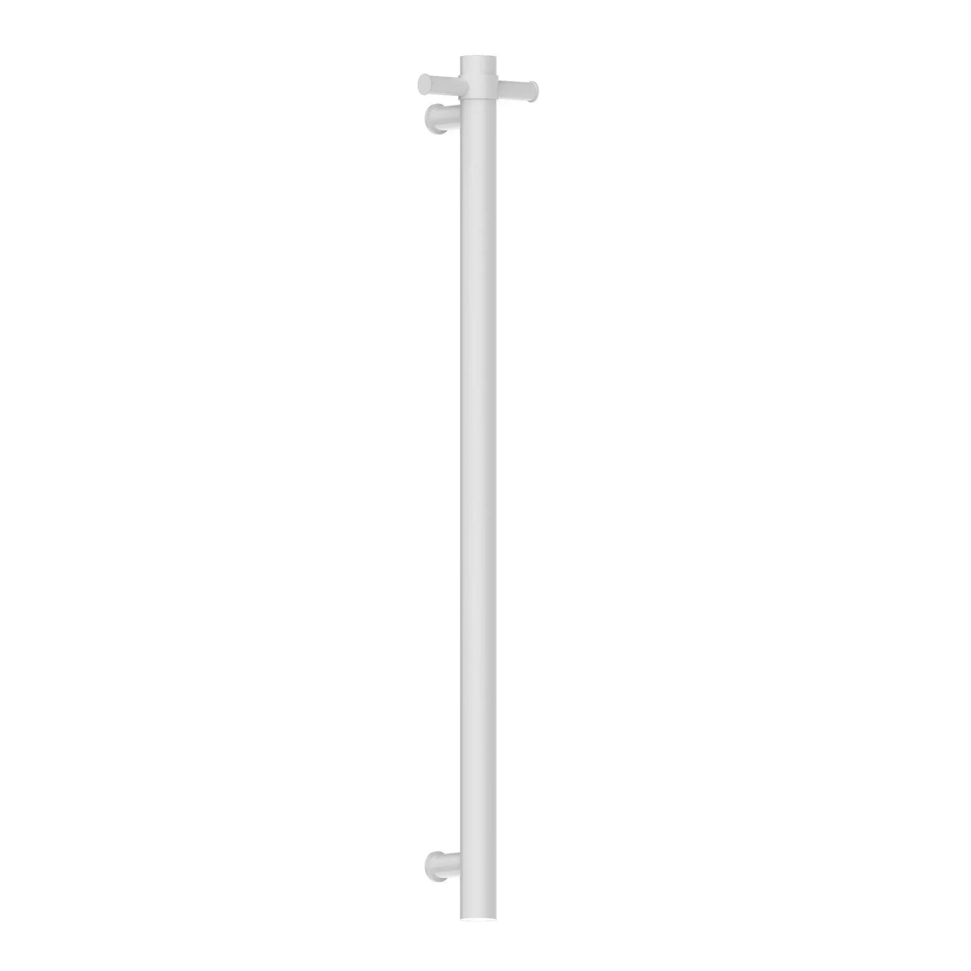NERO HEATED VERTICAL TOWEL RAIL MATTE WHITE - Ideal Bathroom CentreNRV900HMW