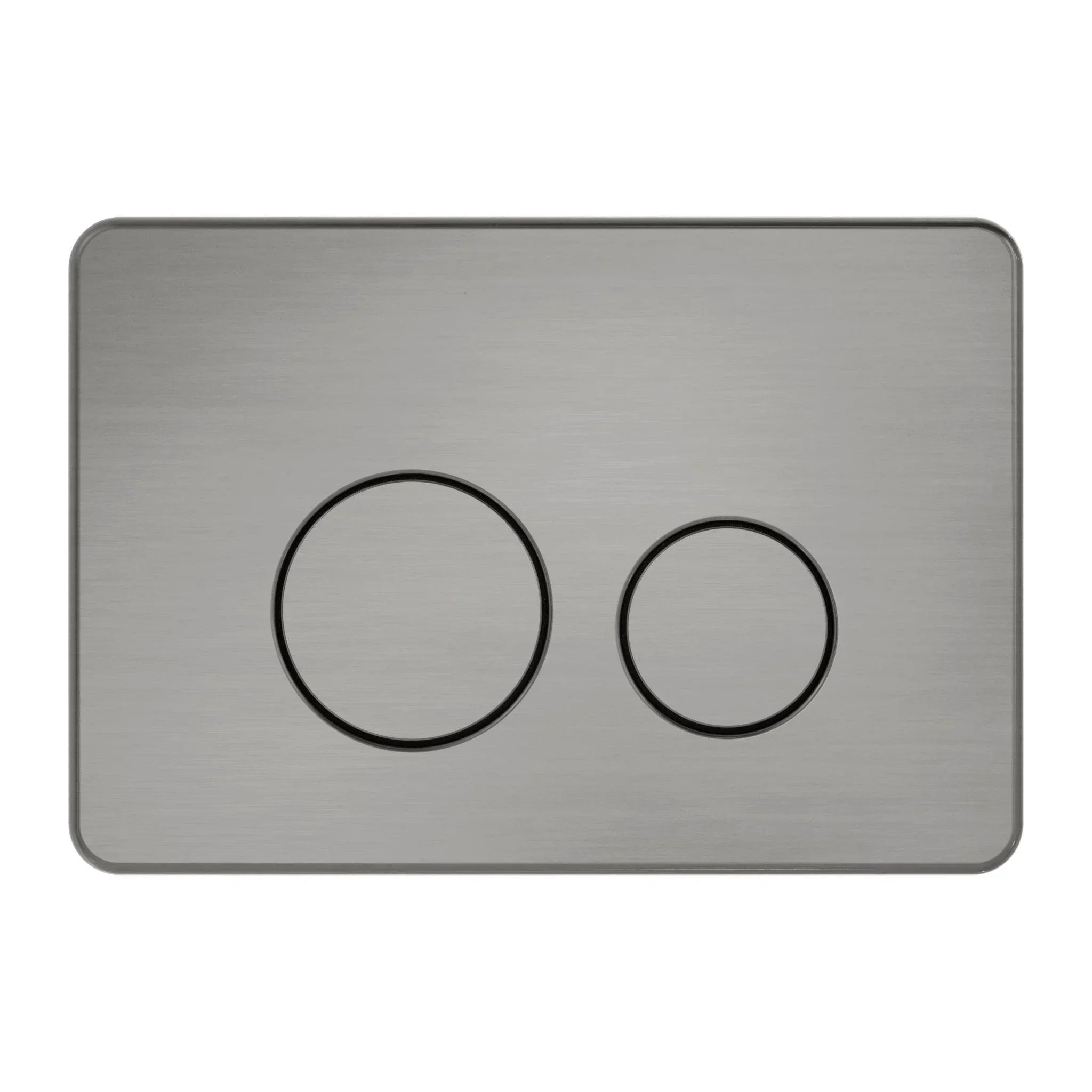 NERO IN WALL TOILET PUSH PLATE GRAPHITE - Ideal Bathroom CentreNRPL001GR