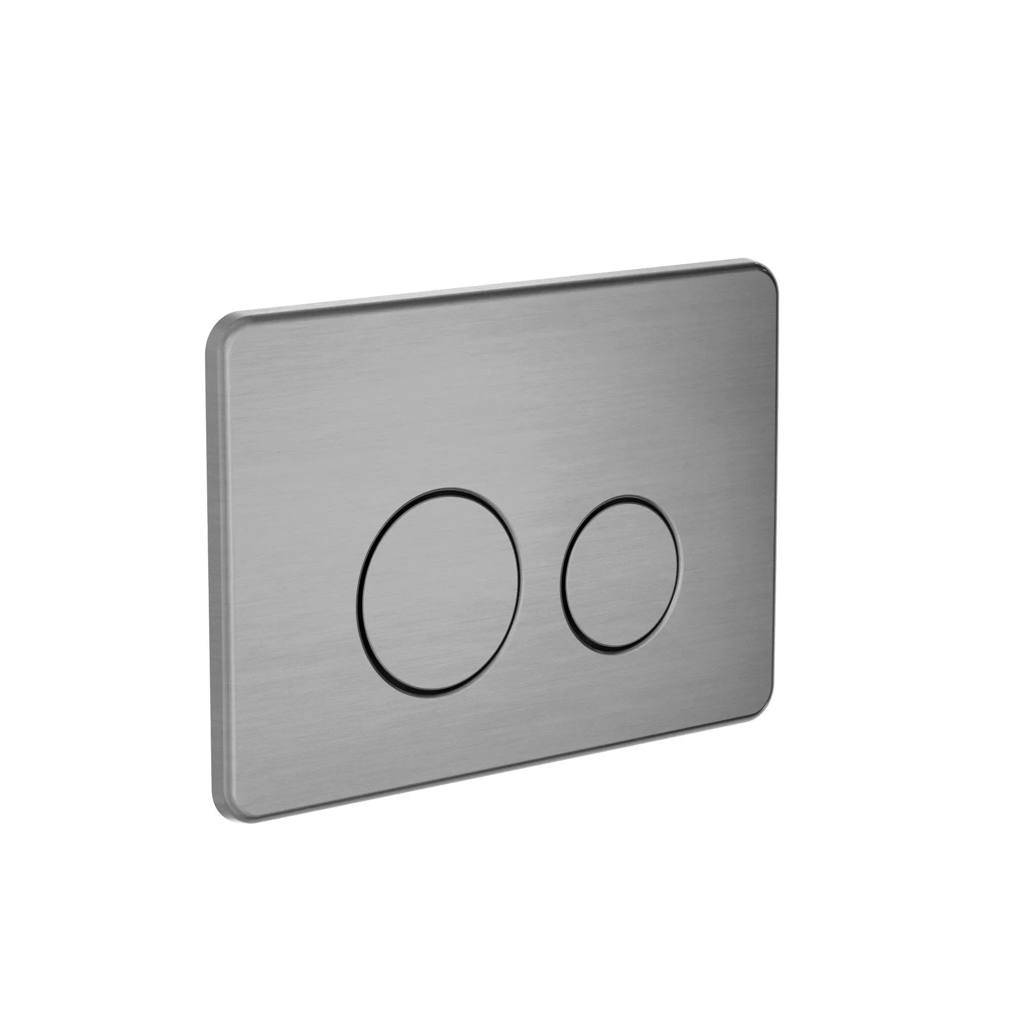 NERO IN WALL TOILET PUSH PLATE GUN METAL - Ideal Bathroom CentreNRPL001GM