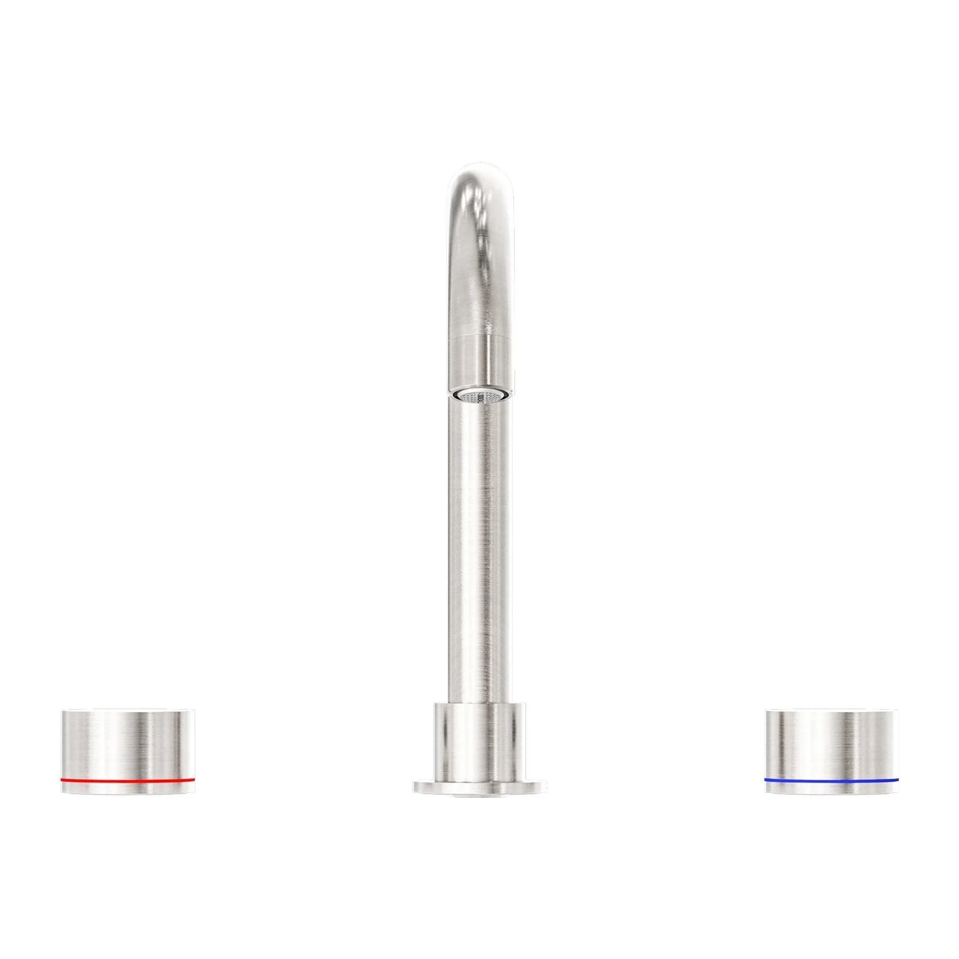 NERO KARA BASIN SET BRUSHED NICKEL - Ideal Bathroom CentreNR211701BN