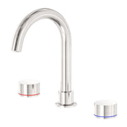 NERO KARA BASIN SET BRUSHED NICKEL - Ideal Bathroom CentreNR211701BN