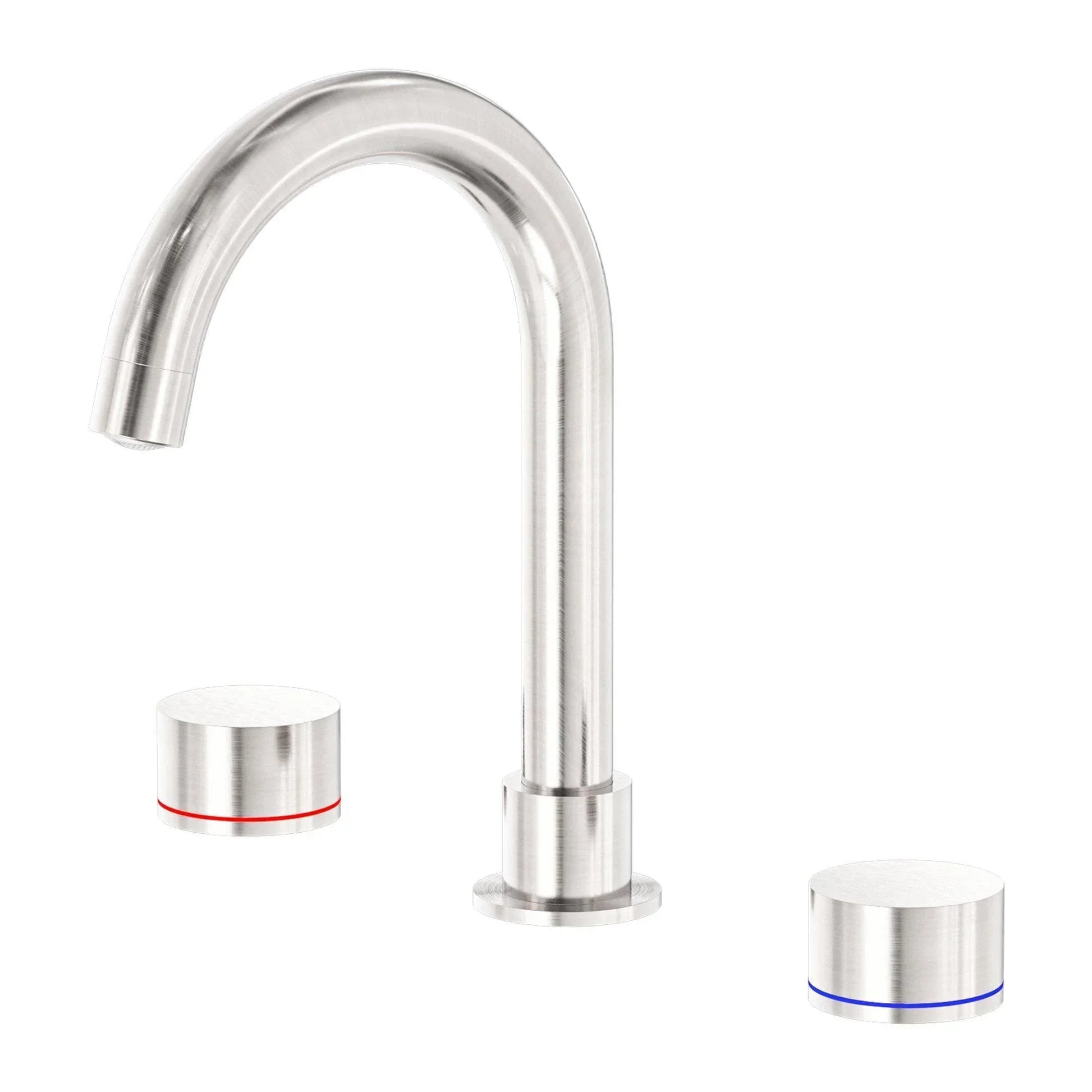NERO KARA BASIN SET BRUSHED NICKEL - Ideal Bathroom CentreNR211701BN