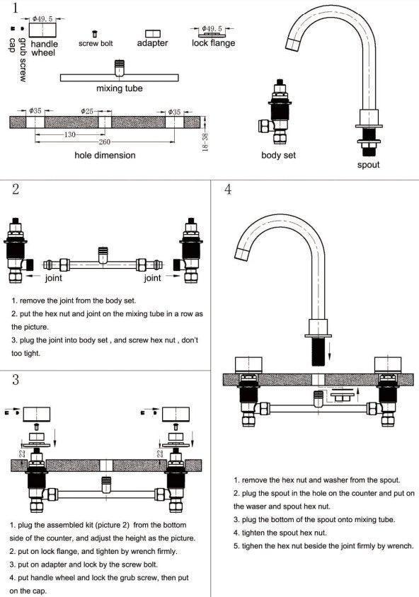 NERO KARA BASIN SET CHROME - Ideal Bathroom CentreNR211701CH