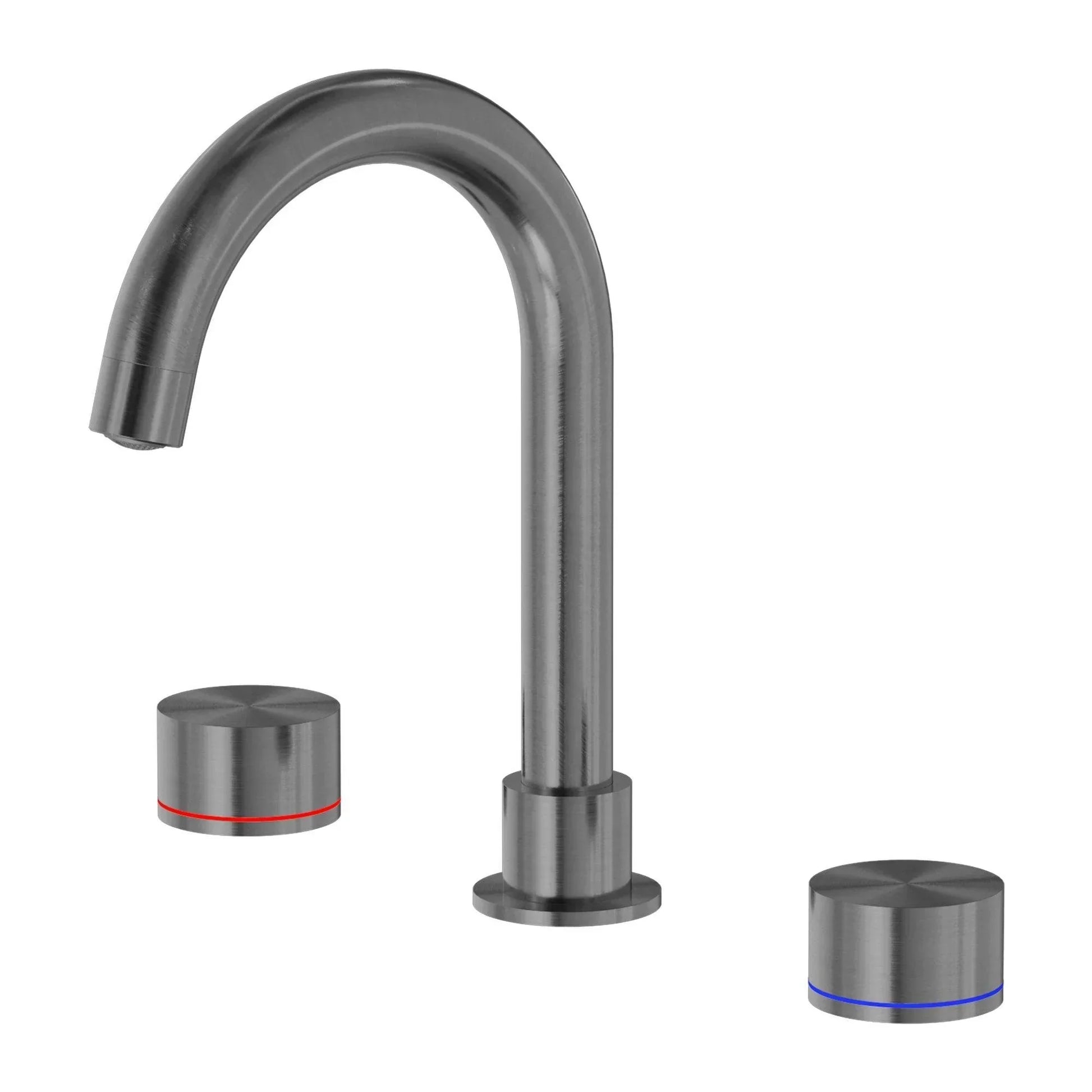 NERO KARA BASIN SET GUN METAL - Ideal Bathroom CentreNR211701GM