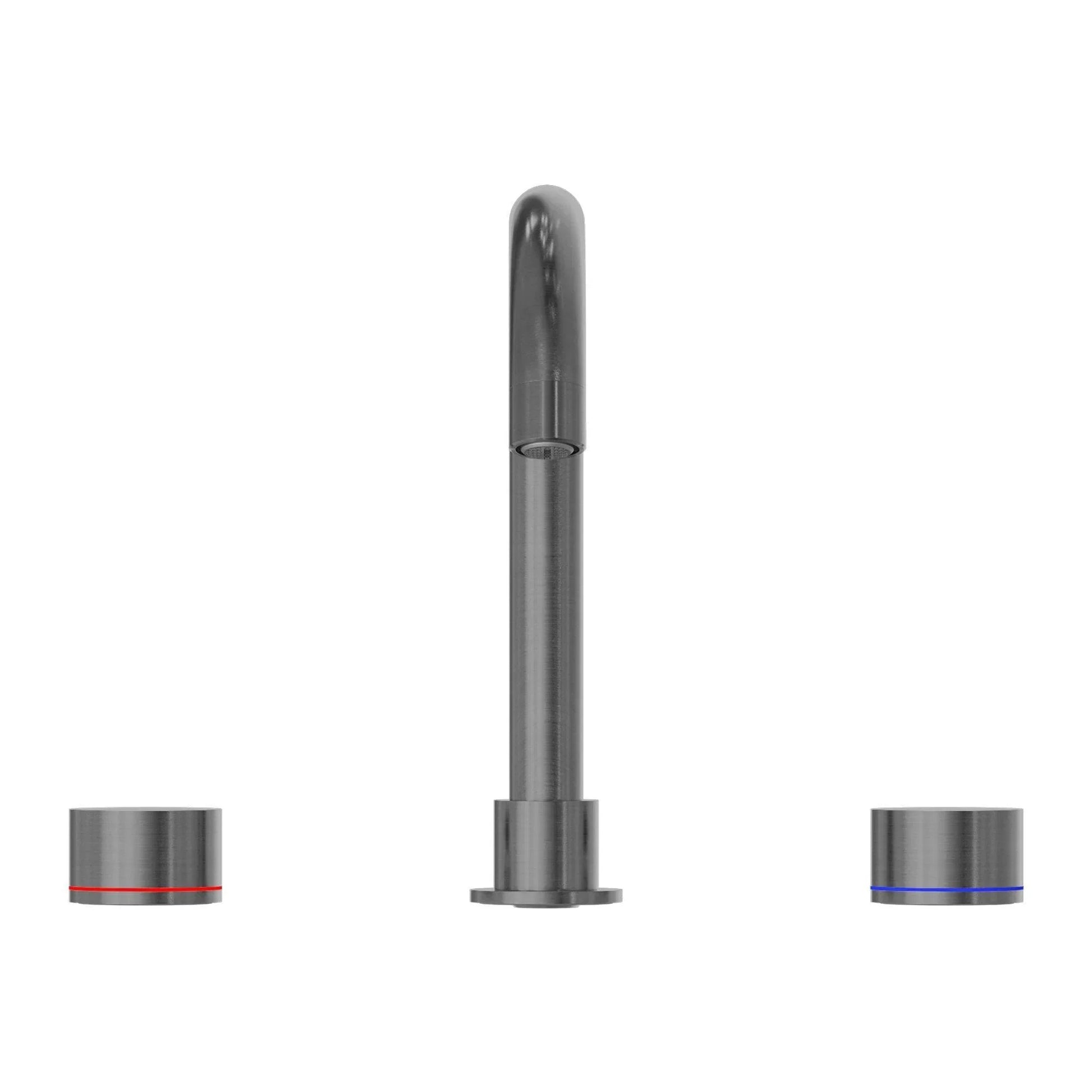 NERO KARA BASIN SET GUN METAL - Ideal Bathroom CentreNR211701GM