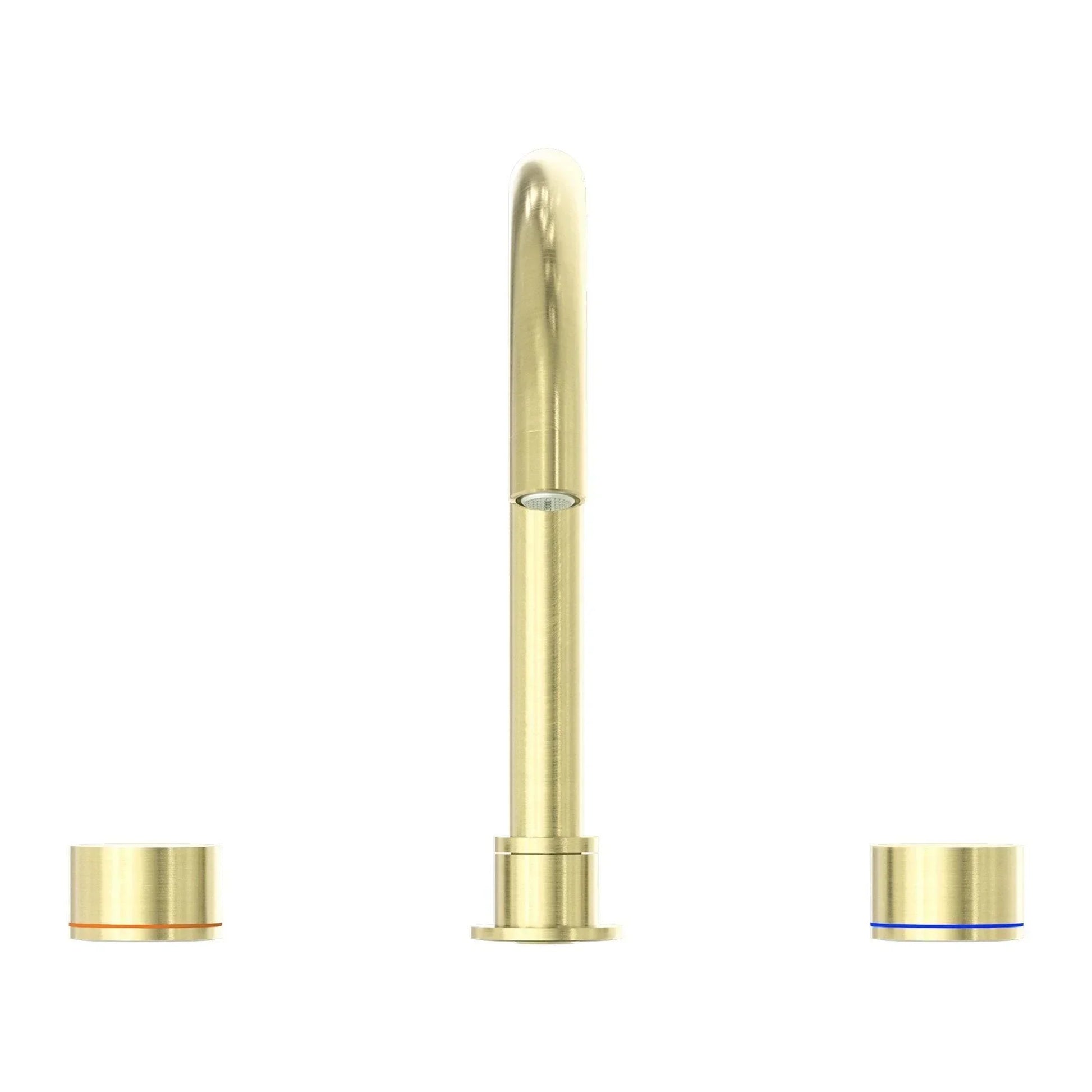 NERO KARA BATH SET BRUSHED GOLD - Ideal Bathroom CentreNR211703BG