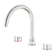 NERO KARA BATH SET BRUSHED NICKEL - Ideal Bathroom CentreNR211703BN