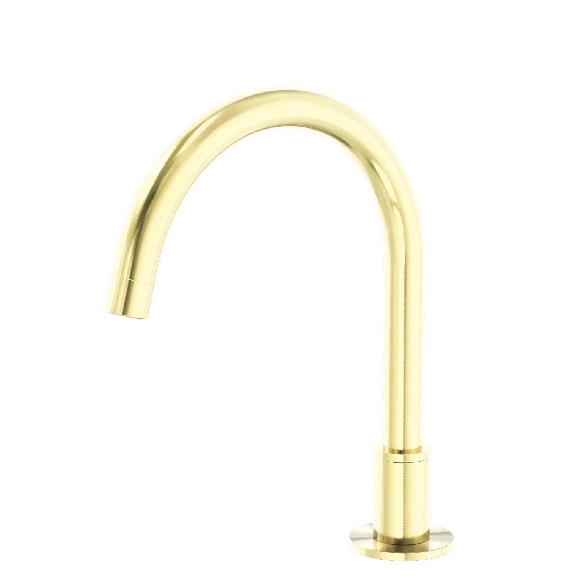 NERO KARA HOB MOUNT BATH SPOUT ONLY G1/2 FEMALE INLET BRUSHED GOLD - Ideal Bathroom CentreNR211703bBG