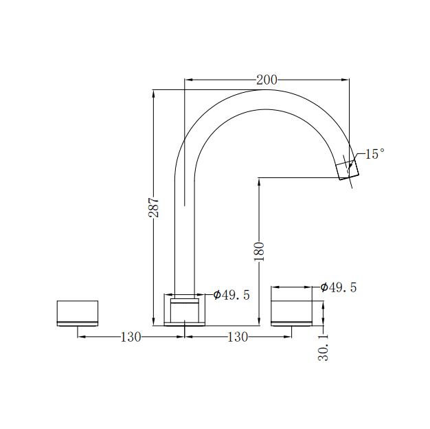 NERO KARA KITCHEN SET GUN METAL - Ideal Bathroom CentreNR211707GM