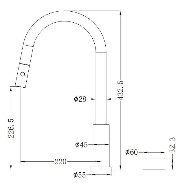 NERO KARA PROGRESSIVE PULL OUT KITCHEN SET GUN METAL - Ideal Bathroom CentreNR271908GM