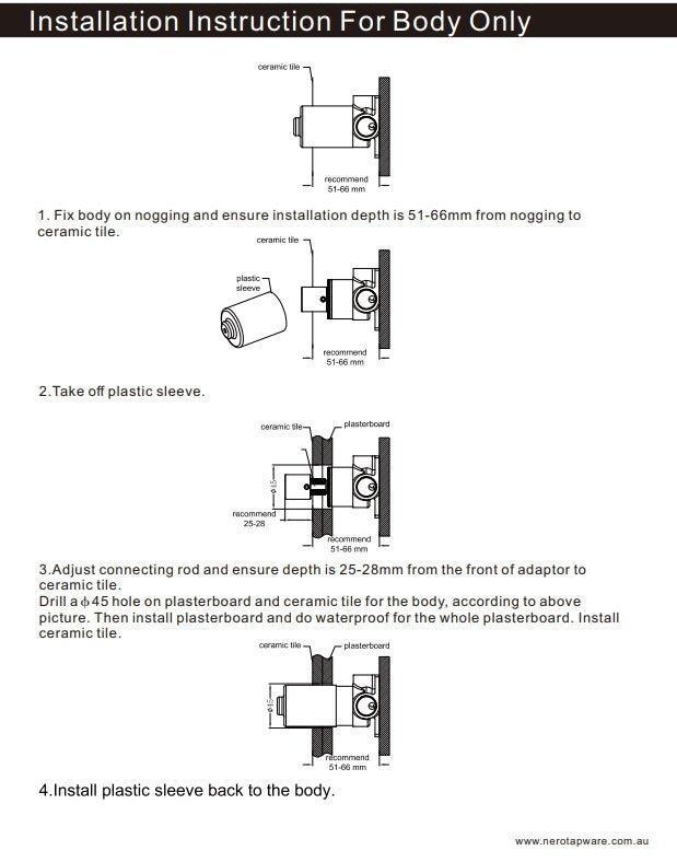 NERO KARA PROGRESSIVE SHOWER MIXER BRUSHED BRONZE - Ideal Bathroom CentreNR271909BZ