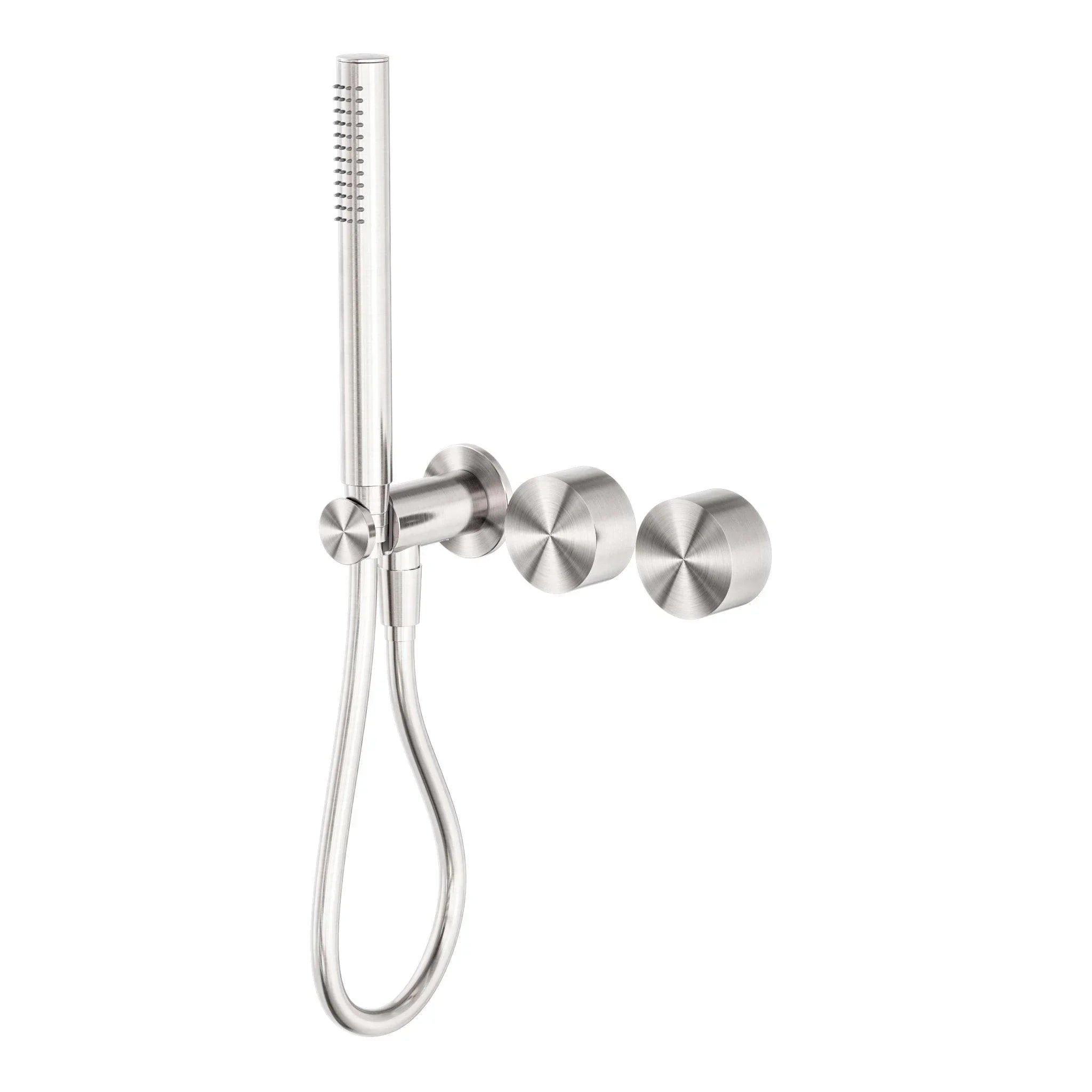 NERO KARA PROGRESSIVE SHOWER SYSTEM SEPARATE PLATE BRUSHED NICKEL - Ideal Bathroom CentreNR271903dBN