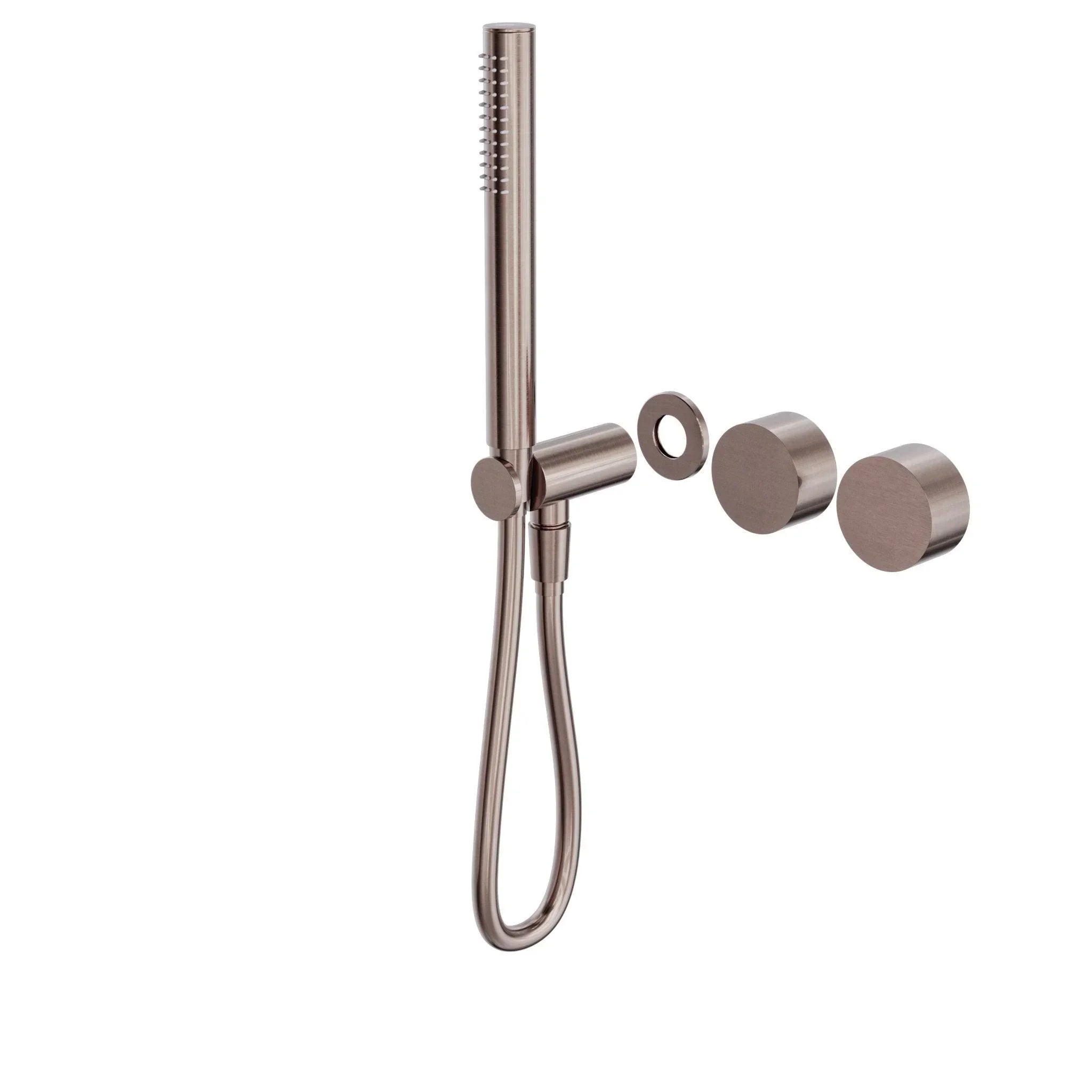 NERO KARA PROGRESSIVE SHOWER SYSTEM SEPARATE PLATE TRIM KITS ONLY BRUSHED BRONZE - Ideal Bathroom CentreNR271903dtBZ