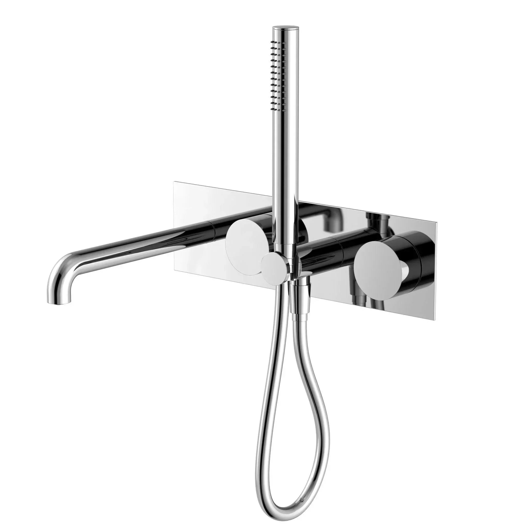 NERO KARA PROGRESSIVE SHOWER SYSTEM WITH SPOUT 230MM CHROME - Ideal Bathroom CentreNR271903a230CH