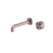 NERO KARA PROGRESSIVE WALL BASIN/BATH SET 230MM BRUSHED BRONZE - Ideal Bathroom CentreNR271907a230BZ