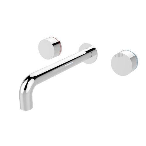 NERO KARA WALL BASIN SET 180MM CHROME - Ideal Bathroom CentreNR211707a180CH