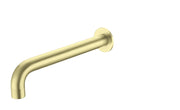 NERO KARA WALL BASIN SET SPOUT ONLY 180MM BRUSHED GOLD - Ideal Bathroom CentreNR211707a180sBG