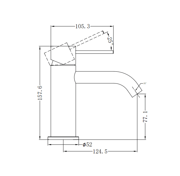 NERO MECCA BASIN MIXER BRUSHED BRONZE - Ideal Bathroom CentreNR221901BZ