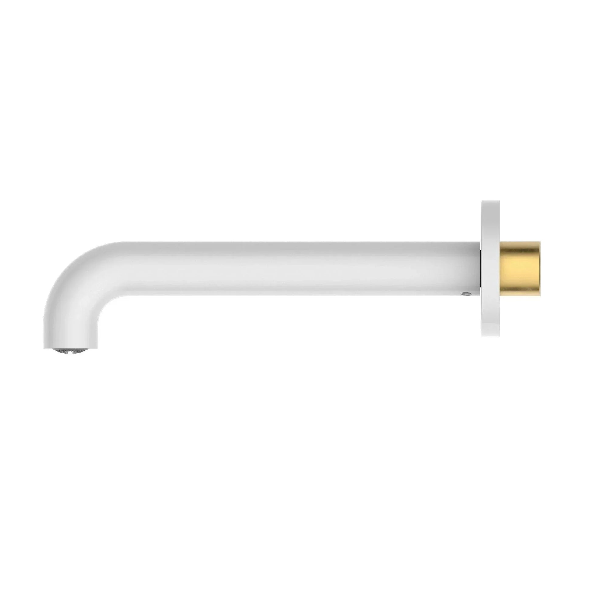 NERO MECCA BASIN/BATH SPOUT ONLY 185MM MATTE WHITE - Ideal Bathroom CentreNR221903c185MW