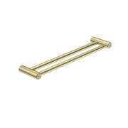 NERO MECCA CARE 25MM DOUBLE TOWEL GRAB RAIL 600MM BRUSHED GOLD - Ideal Bathroom CentreNRCR2524DBG