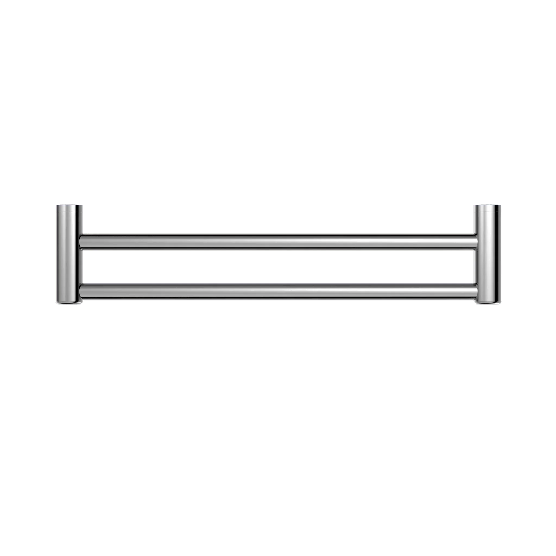 NERO MECCA CARE 25MM DOUBLE TOWEL GRAB RAIL 600MM CHROME - Ideal Bathroom CentreNRCR2524DCH