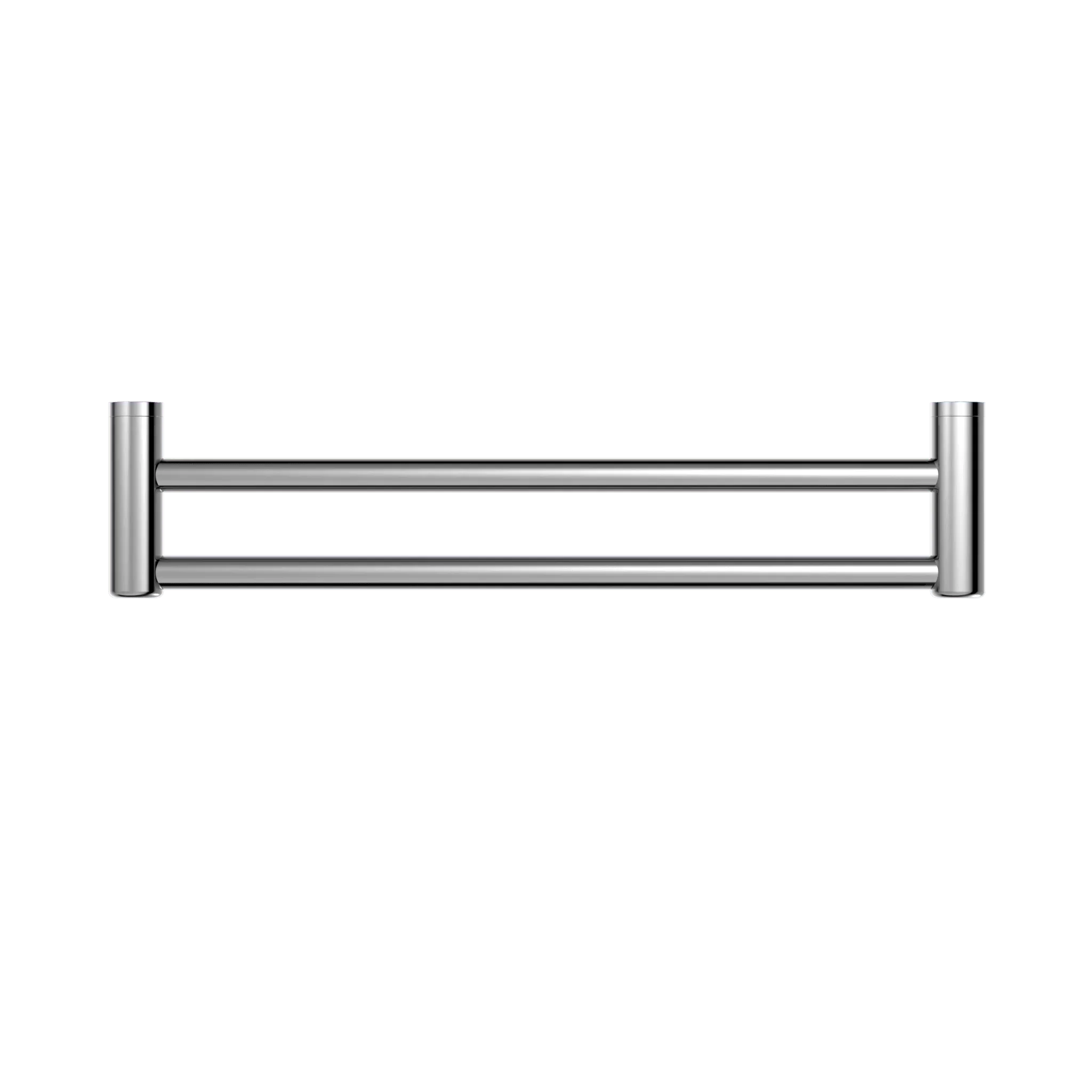 NERO MECCA CARE 25MM DOUBLE TOWEL GRAB RAIL 600MM CHROME - Ideal Bathroom CentreNRCR2524DCH