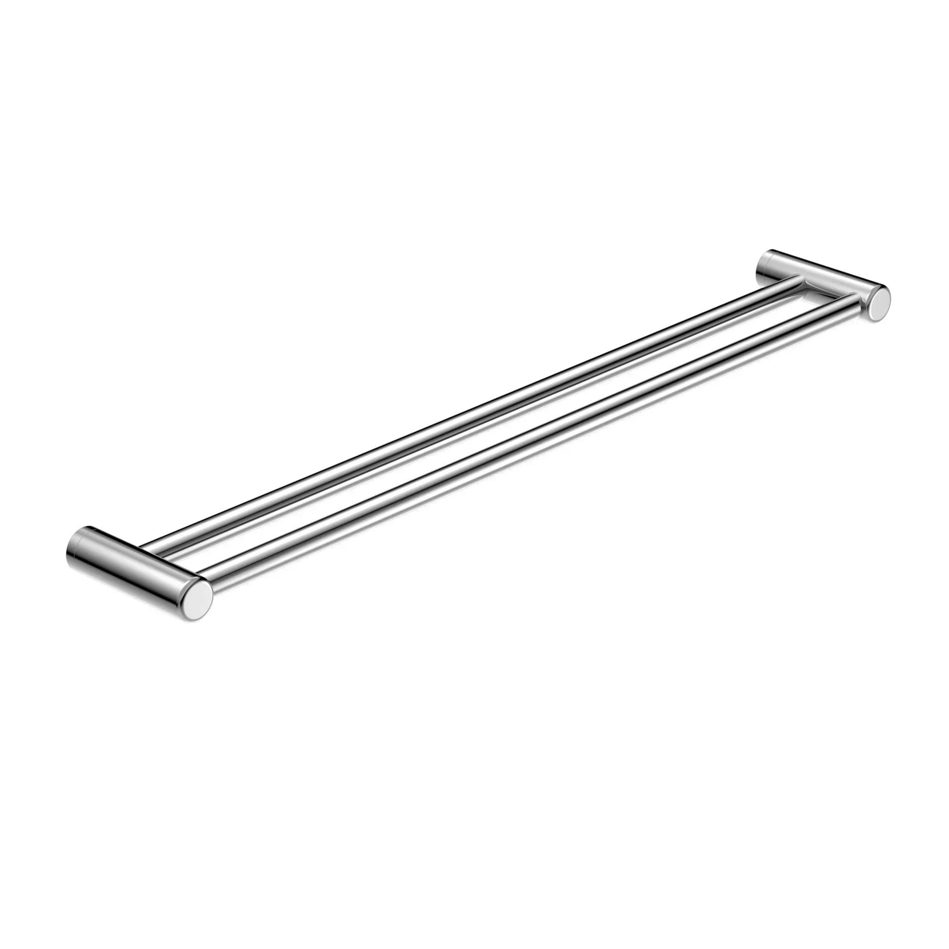NERO MECCA CARE 25MM DOUBLE TOWEL GRAB RAIL 900MM CHROME - Ideal Bathroom CentreNRCR2530DCH