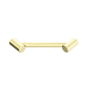 NERO MECCA CARE 25MM FOOTREST CORNER GRAB RAIL 215MM BRUSHED GOLD - Ideal Bathroom CentreNRCR2508WBG