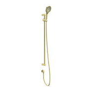 NERO MECCA CARE 25MM GRAB RAIL AND ADJUSTABLE SHOWER RAIL SET 900MM BRUSHED GOLD - Ideal Bathroom CentreNRCS004BG
